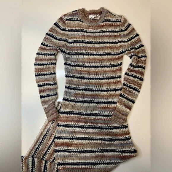 A.L.C. Multicolor Striped Long Sleeve Dress - Picture 4 of 9